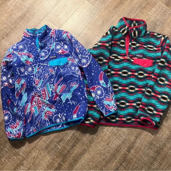Patagonia Jackets & Blazers - (2) Patagonia Synchilla Fleece Printed Pullovers wild desert & harvest moon